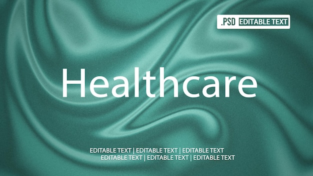 PSD healthcare text style effect