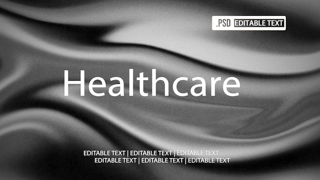 Healthcare text style effect