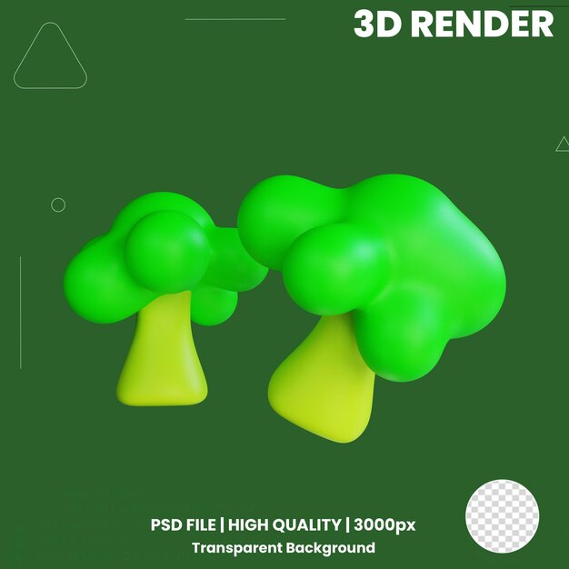 PSD Здоровая еда 3d icon pack