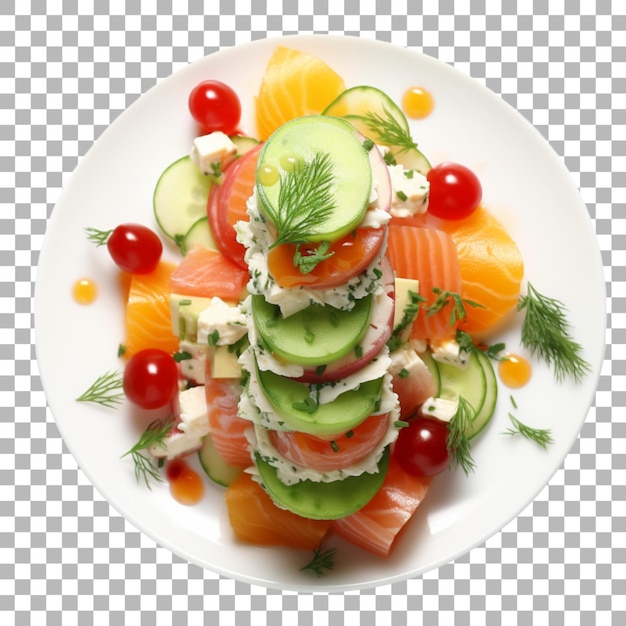 PSD healthy food on transparent background