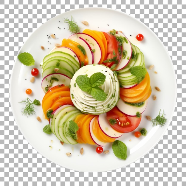 Healthy food on transparent background