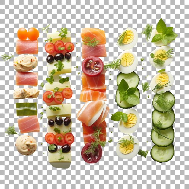 PSD healthy food on transparent background
