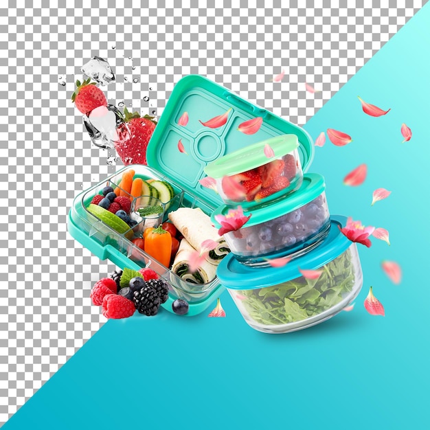 PSD healthy foods illustration