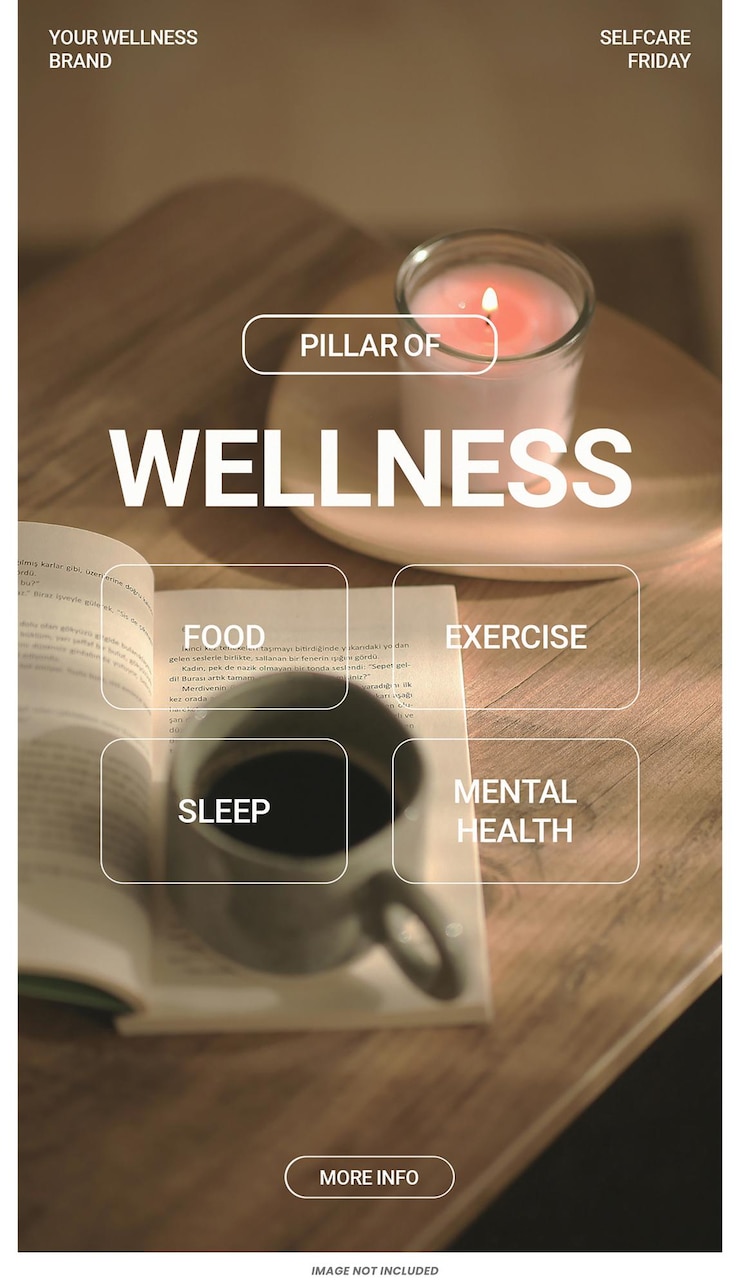 PSD healthy life instagram stories design template psd