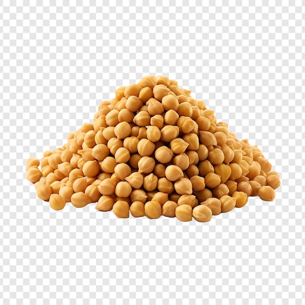 PSD a heap of chickpeas isolated on transparent background