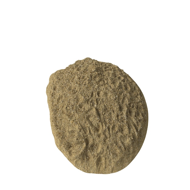 heap of sand isolated transparent background 3d rendering