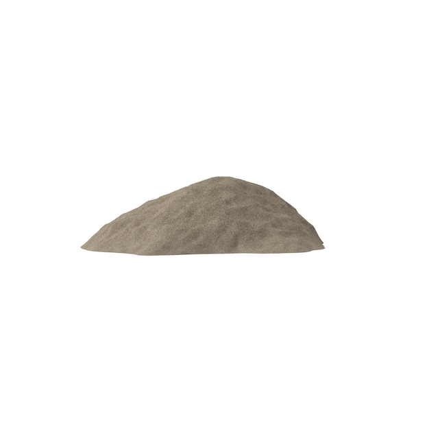 heap of sand isolated transparent background 3d rendering