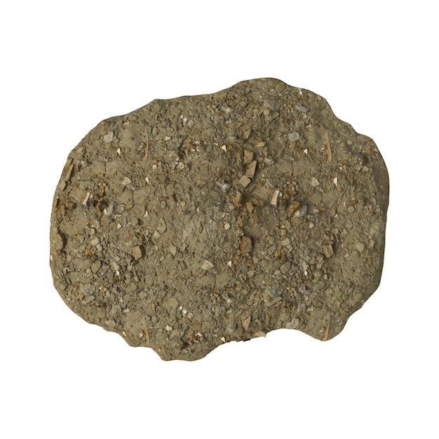 heap of rubble and debris isolated transparent background 3d rendering
