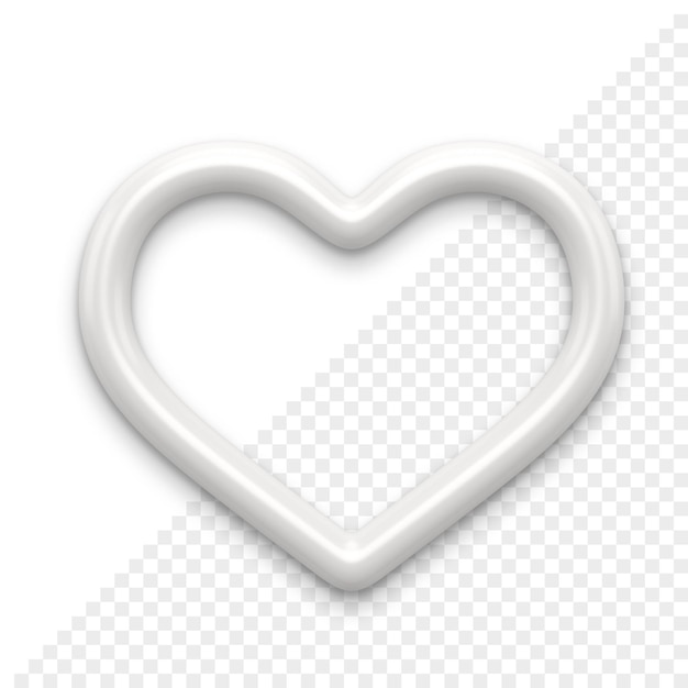 PSD heart 3d icon