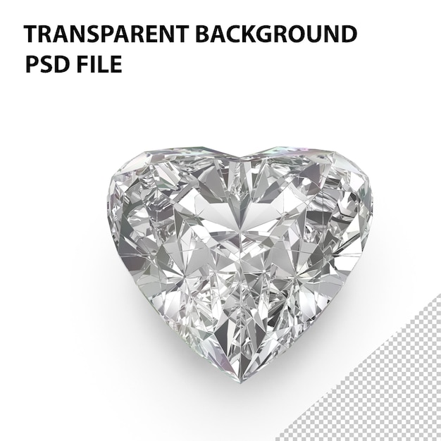 Heart cut diamond png