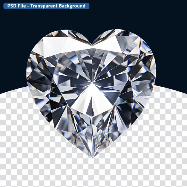 PSD heart diamond the perfect valentines day gift captured in product photography