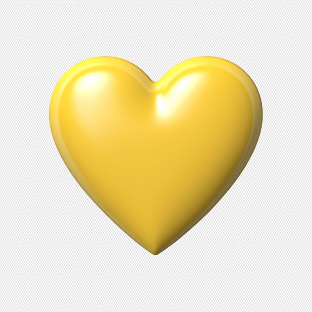 PSD heart icon 3d