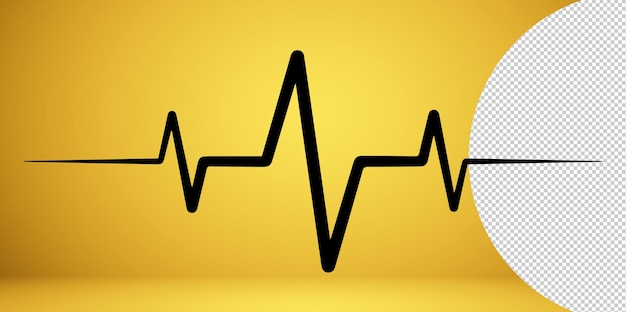 PSD heart rate pulse, icon medicine logo, heartbeat heart rate icon, audio sound radio wave amplitude