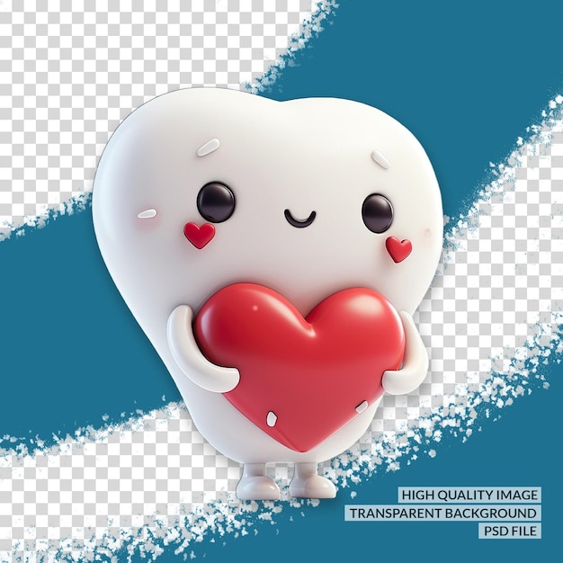 Heart shape 3d png clipart transparent isolated background