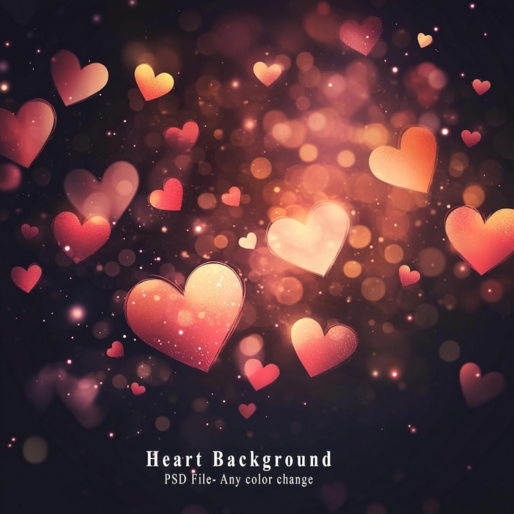 PSD heart shape with the words quot heart quot on the bottom