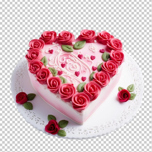 PSD torta a forma di cuore per il giorno di san valentino o il giorno della madre