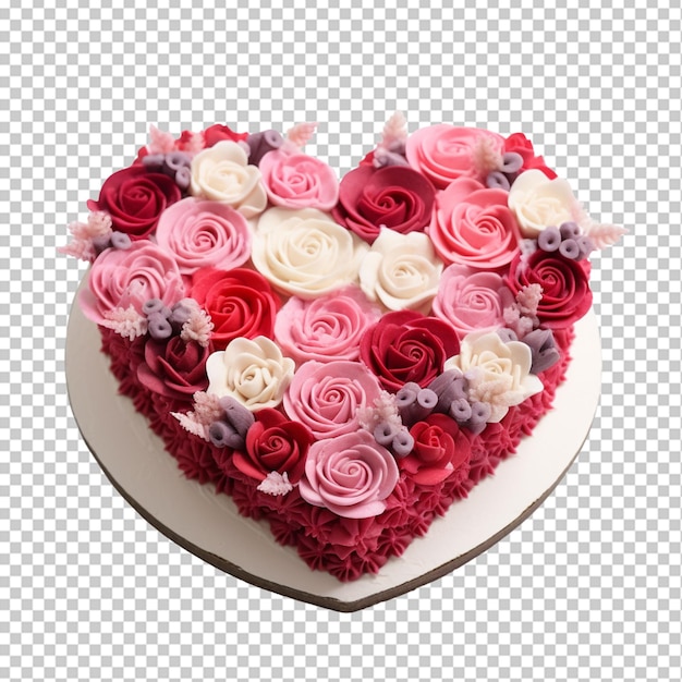 PSD torta a forma di cuore per il giorno di san valentino o il giorno della madre