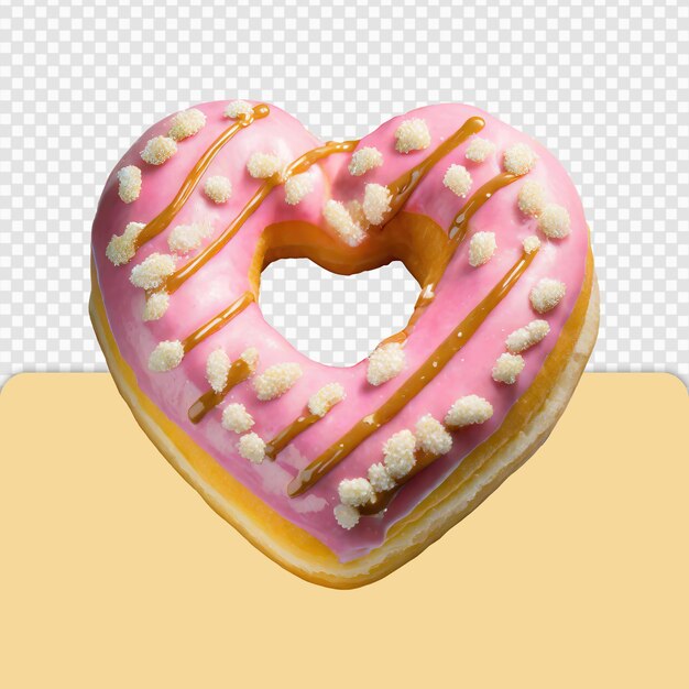 heart shaped donut