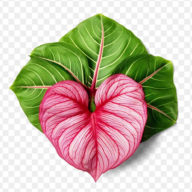 A heart shaped leaf with a heart shaped design on it