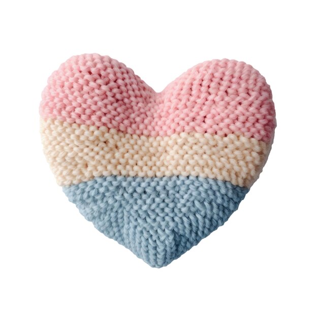 PSD a heart shaped object with a blue red and white colors