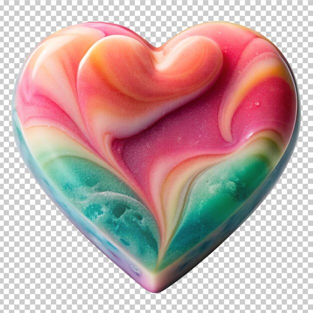 PSD heart shaped soap bar