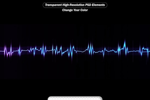 PSD heart wave line equalizer pulse abstract background