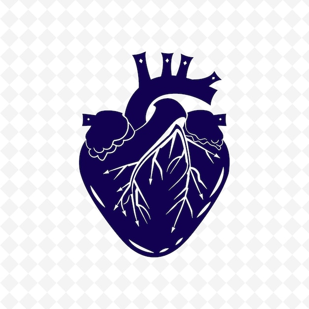 PSD a heart with a crown on it