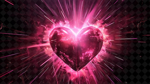 PSD a heart with a purple background and a purple heart