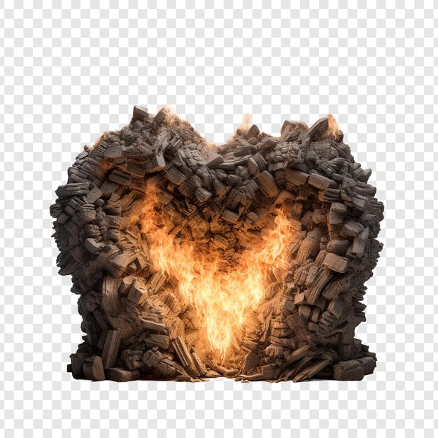 Hearth isolated on transparent background