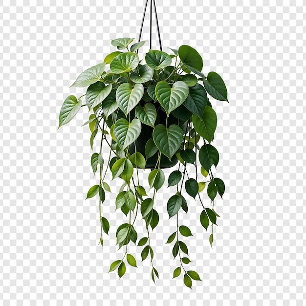 Heartleaf Philodendron Hanging Plant na przezroczystym tle
