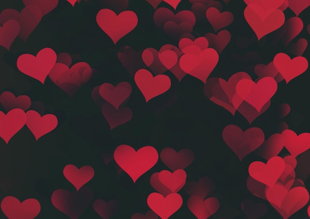 PSD hearts background