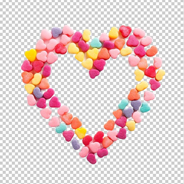 PSD heartshaped sweets png