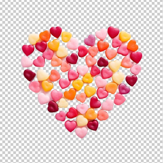 PSD heartshaped sweets png