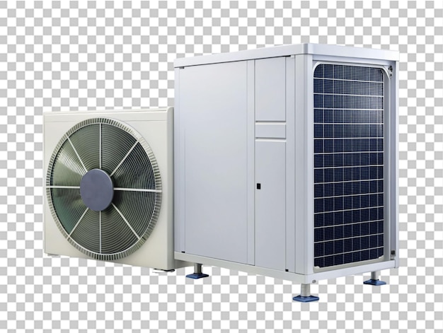 PSD energia della pompa di calore come riscaldatore e verde alternativo su sfondo trasparente