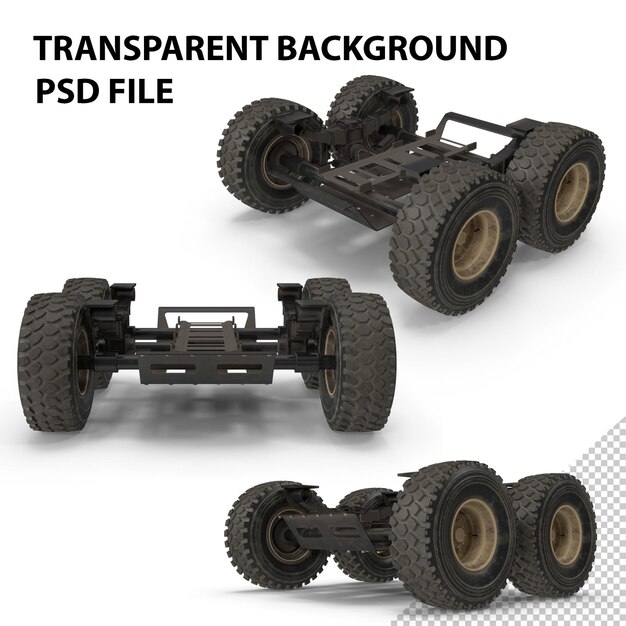 PSD chassis per veicoli pesanti png