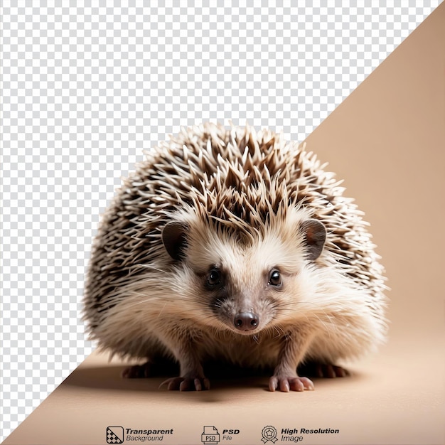 PSD hedgehog isolated on transparent background