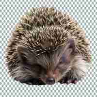 PSD hedgehog met doorzichtige achtergrond geïsoleerde png psd highquality