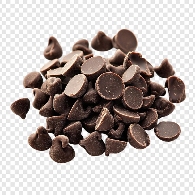 PSD heerlijke donkere chocolade chips baking ingrediënt zoete traktatie