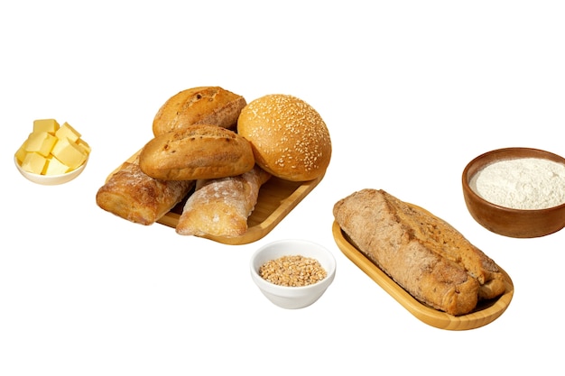 Heerlijke gebakken producten, stilleven.