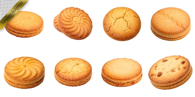 Heerlijke koekjes en koekjes zonder achtergrond