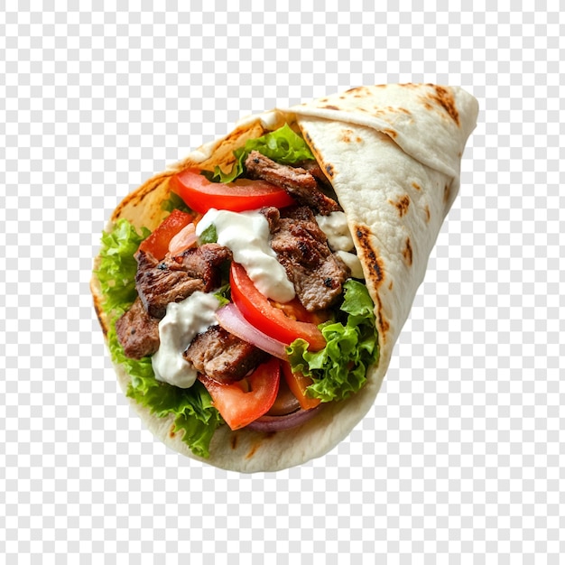 Heerlijke Mexicaanse Burrito met rundvlees, maïs en kaas.