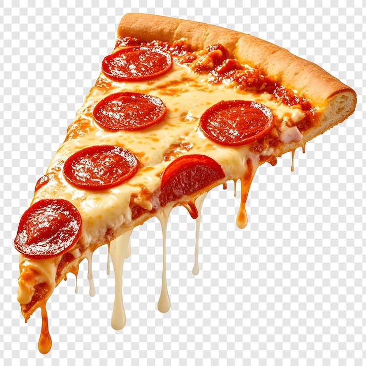 PSD heerlijke pepperoni pizza slice