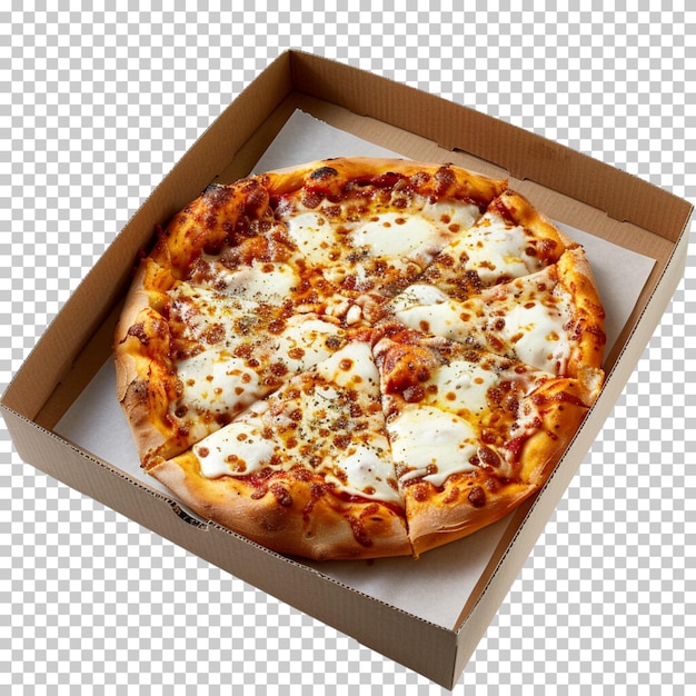 Heerlijke pizza geïsoleerd op een doorzichtige achtergrond