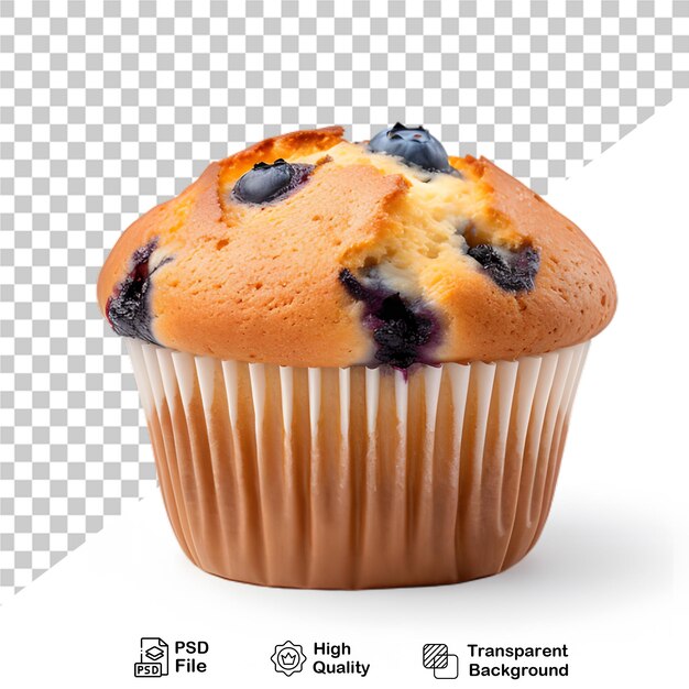 PSD heerlijke smakelijke bosbessen muffin op doorzichtige achtergrond png-bestand