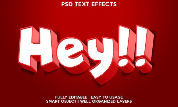 PSD hej, efekt tekstowy