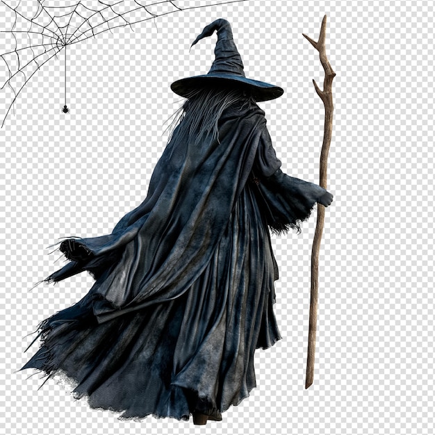 Heks voor Halloween png doorzichtig