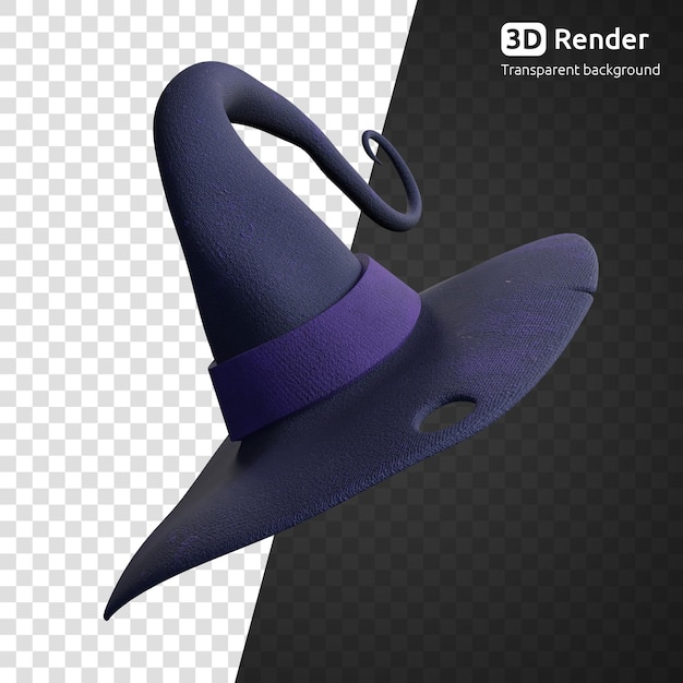 Heksenhoed 3d render geïsoleerd