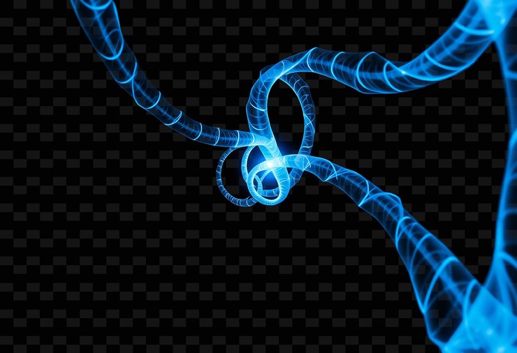PSD helical x rays corkscrew tendrils of cyan and indigo twist and spi y2k neon inspired light texturer