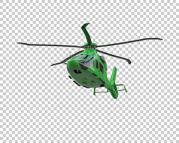 PSD helicopter isolated on background 3d rendering illustration