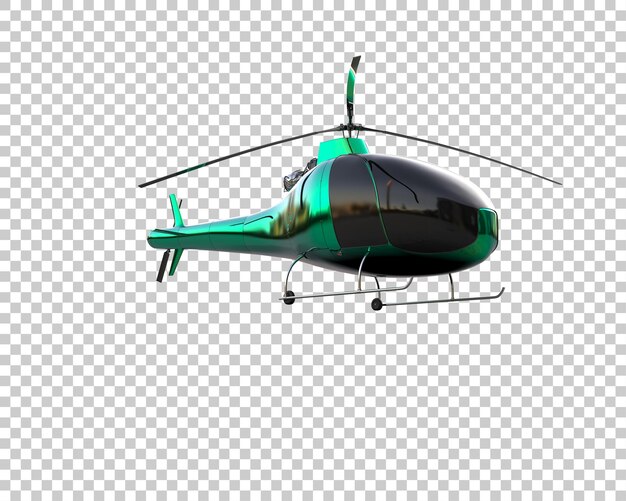 PSD helicopter isolated on background 3d rendering illustration